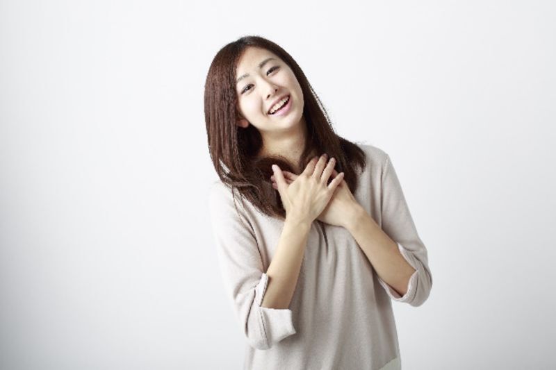 第一印象がいい素敵な笑顔