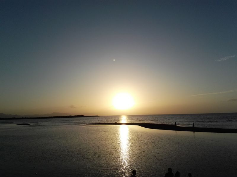 真玉海岸の夕日