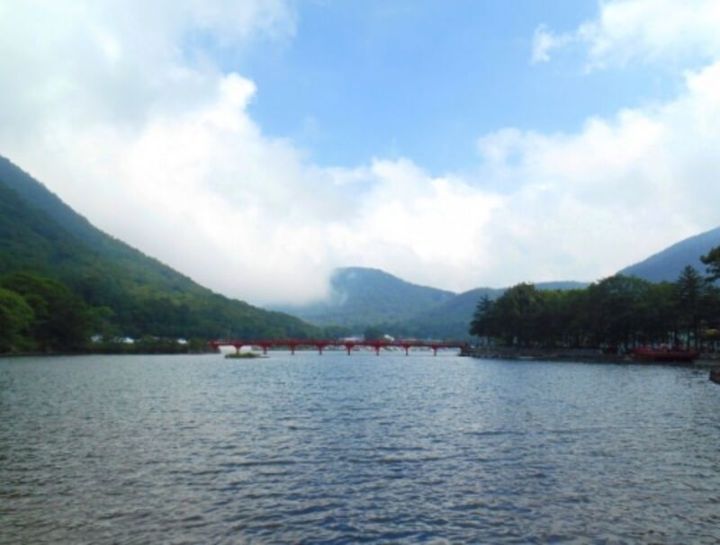 赤城山と大沼湖畔