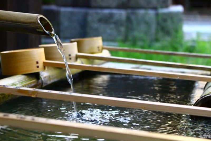 体を清める手水