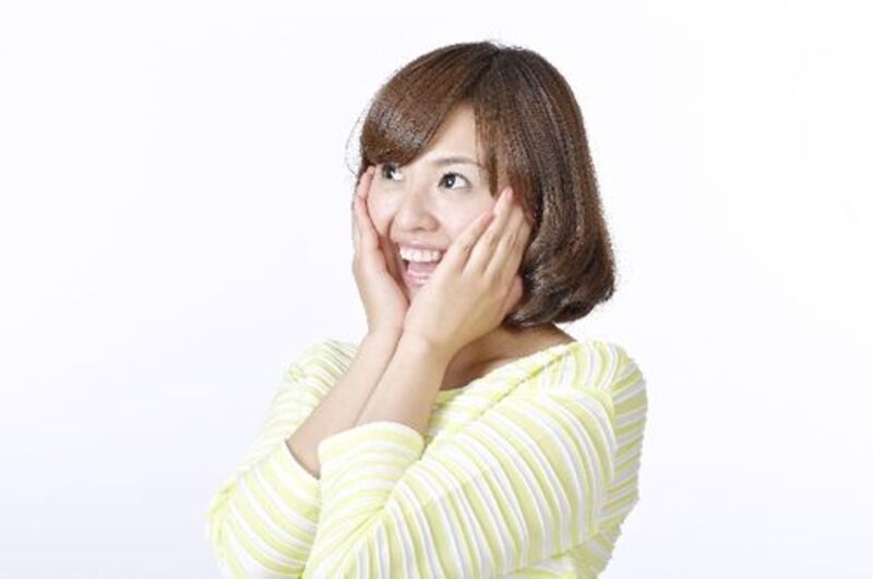 幸せそうな女性