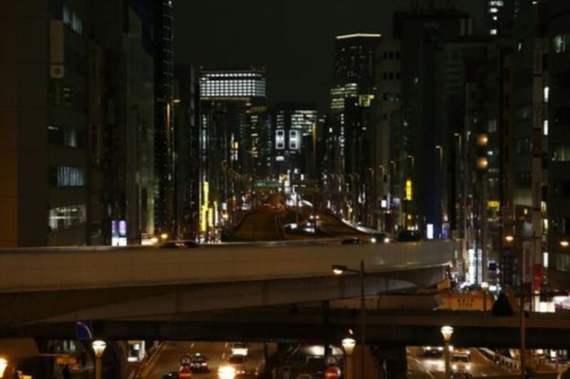 首都高速道路のきれいな夜景