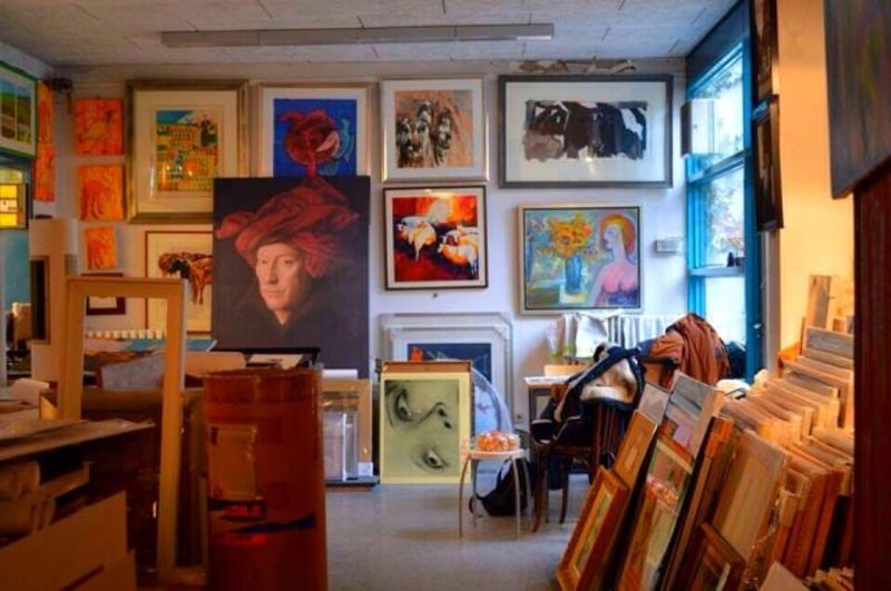 ダイナミックな貴重な油絵