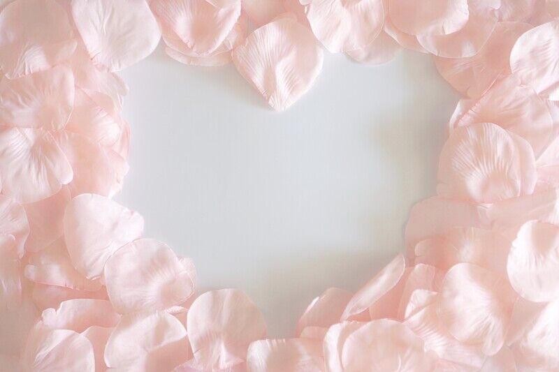 花びらでハート